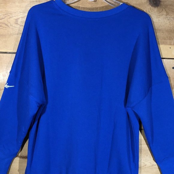 NWT Nike NFL New England Patriots Dri-Fit Crewneck Sweater Mens Size Large Blue - Picture 11 of 13